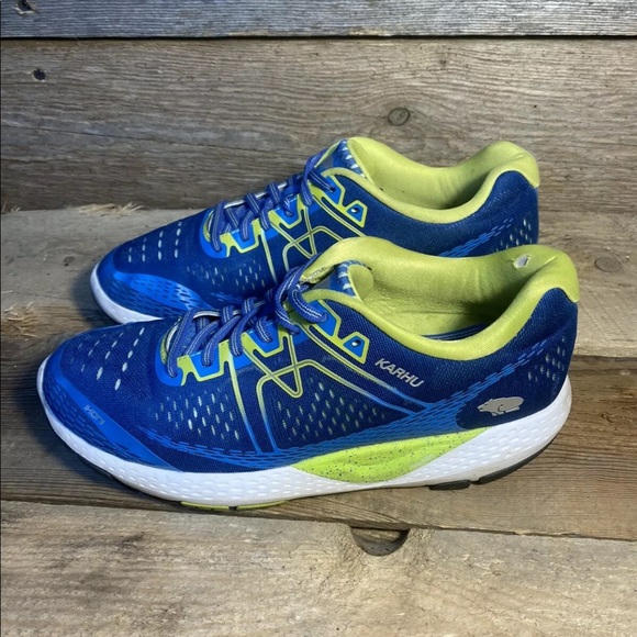Karhu Mens Running Shoes Ikoni Ortix Size 8 Blue - Picture 2 of 6
